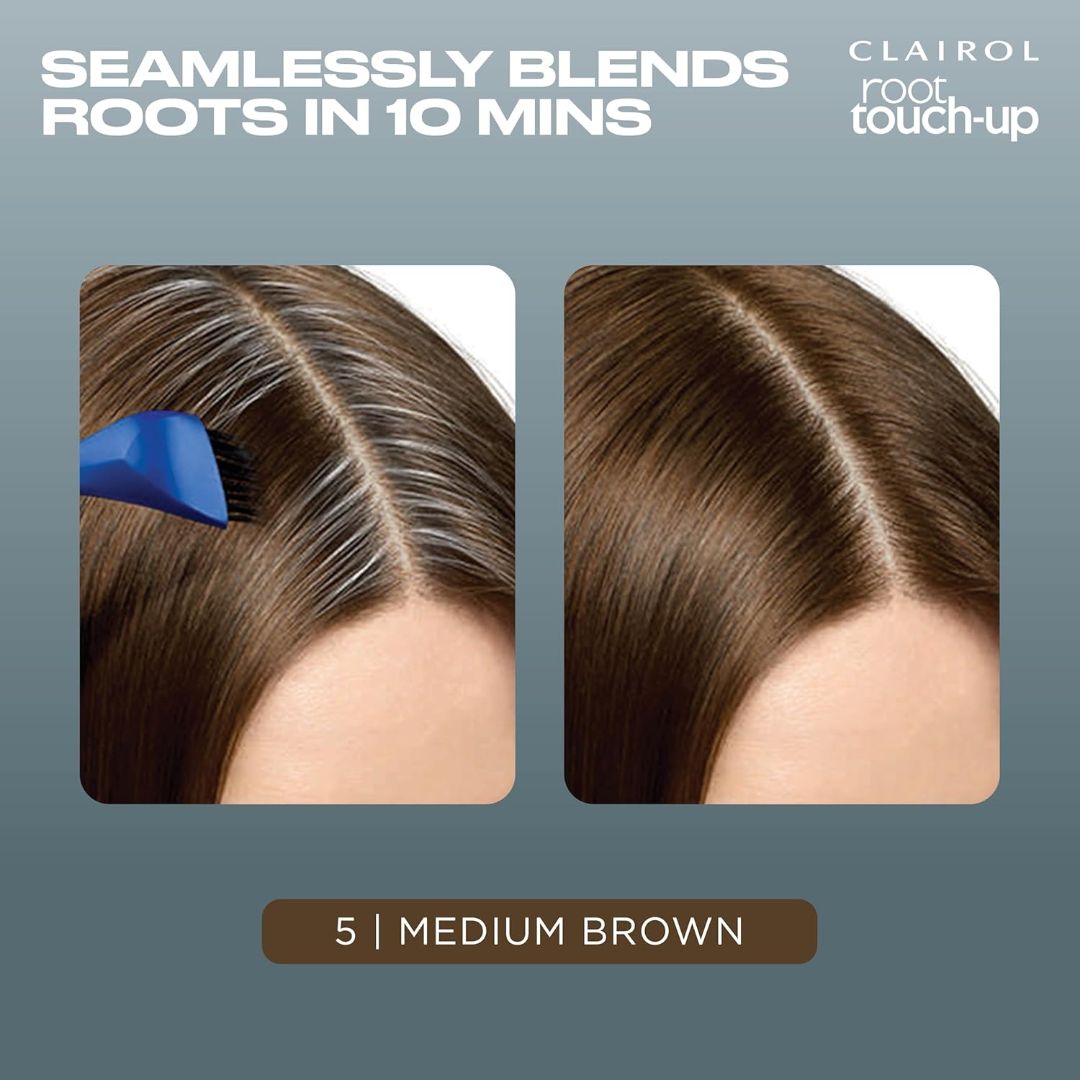 Clairol 5 Medium Brown Colorblend Permanent Root Touch-Up Kit