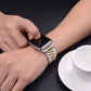 Baozai Stainless Steel Silver & Gold Watch Band,X002ASQXGV