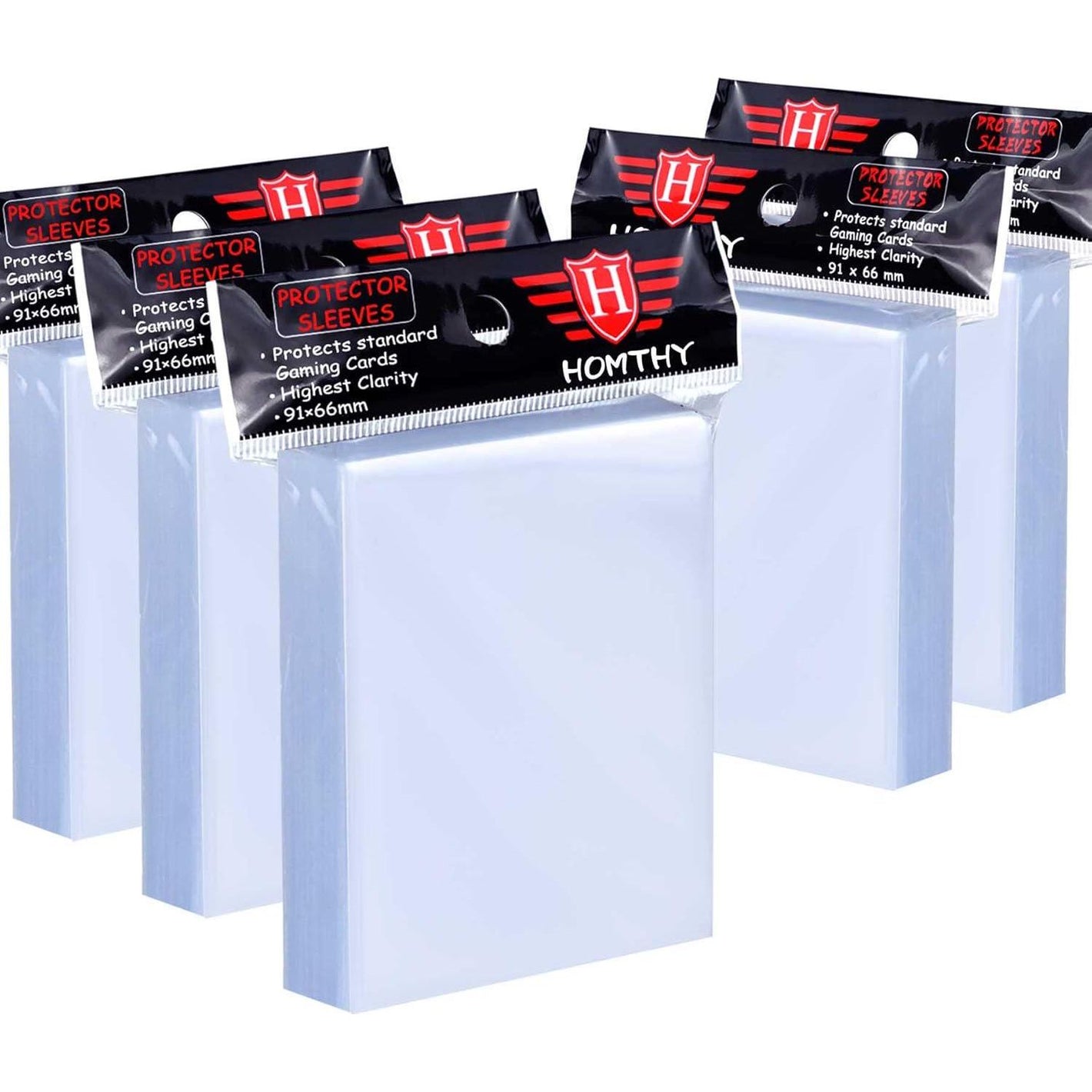 500 Count Soft Penny Card Sleeves Clear Plastic Trading Card Protectors for Baseball Sports MTG Game Cards