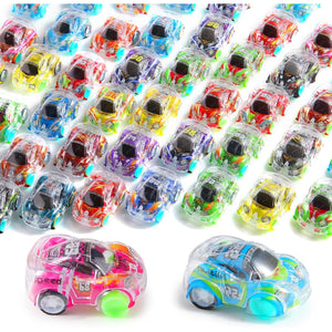 Mini Pull Back Cars 50 Pack Bulk Toy Racing Vehicles for Toddlers Party Favors Pinata Fillers