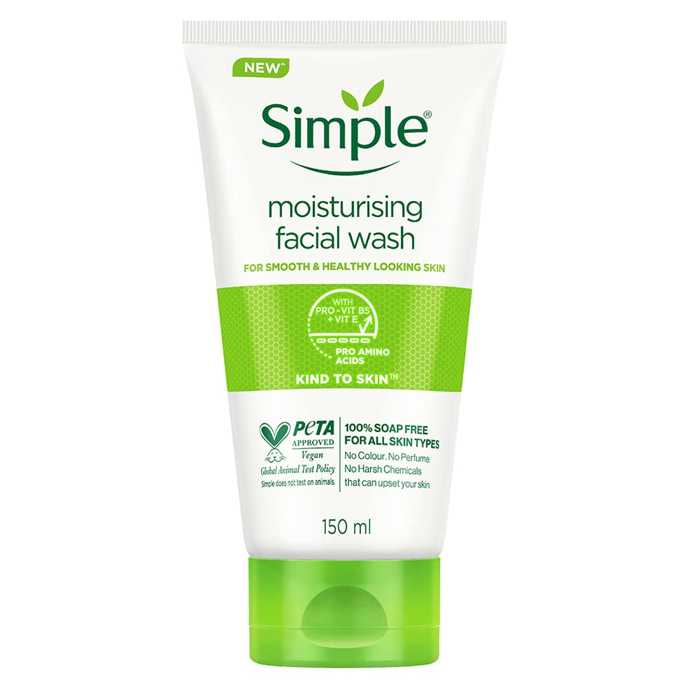 Simple Kind To Skin Pro-Vit B5+Vit E Moisturising Facial Wash 150ml