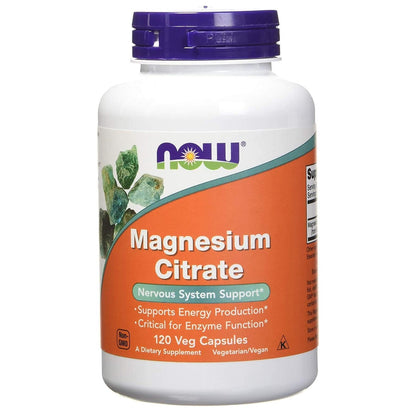 Now Foods Magnesium Citrate 120 Veg Capsules