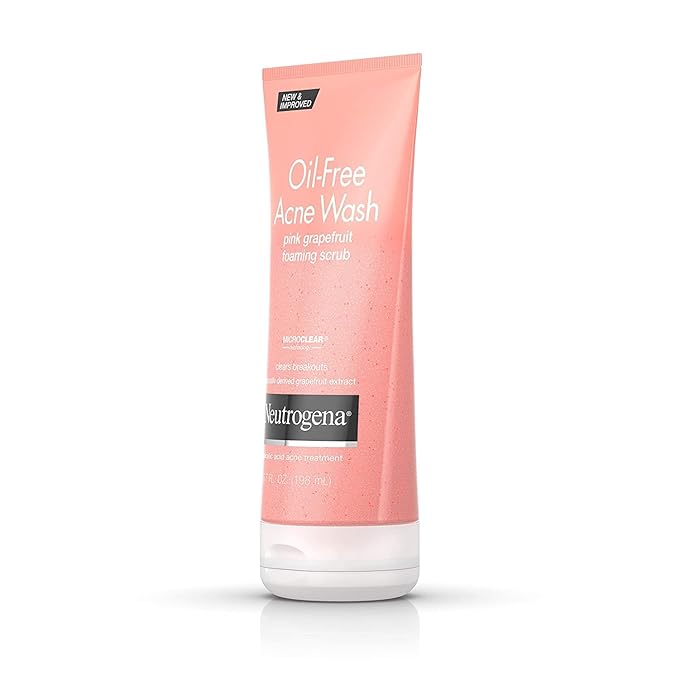 Neutrogena Oil-Free Acne Wash Pink Grapefruit Foaming Scrub 198ml,070501053751