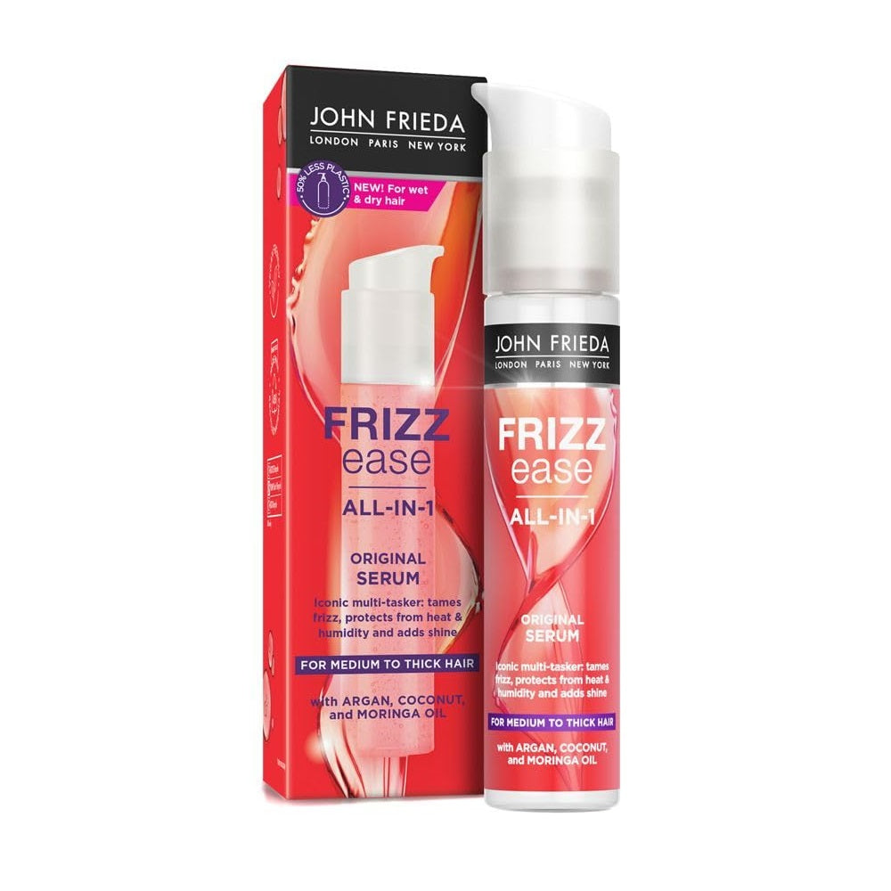 John Frieda Frizz Ease Argan, Coconut & Moringa Oil All in 1 Original Serum 50ml,5037156201994,