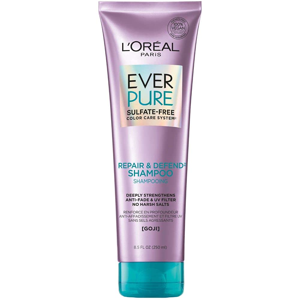 L'Oreal Paris Ever Pure Sulfate-Free Goji Repair & Defend Shampoo 250ml,071249341360,
