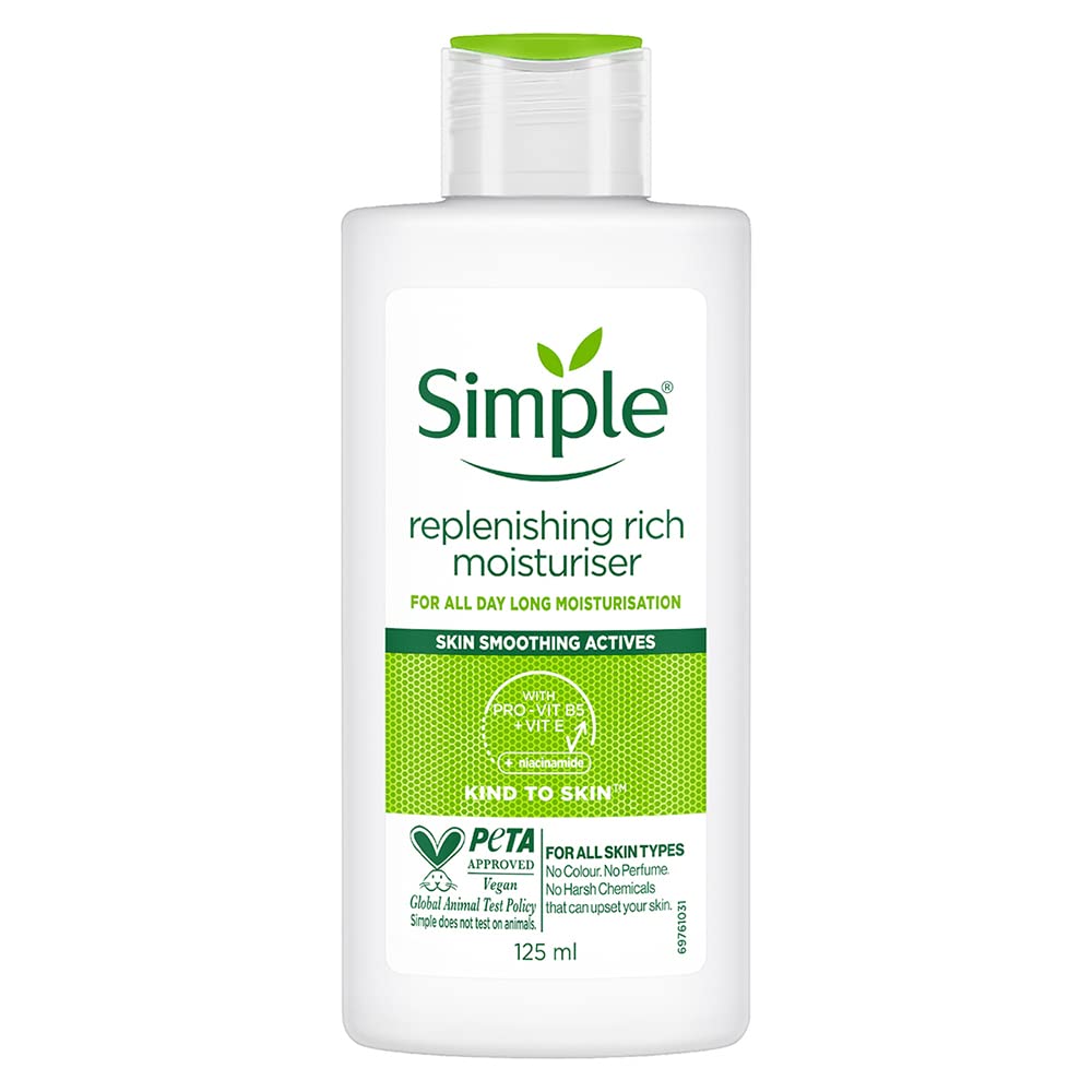 Simple Kind To Skin Pro-Vit B5+Vit E Replenishing Rich Moisturiser 125ml