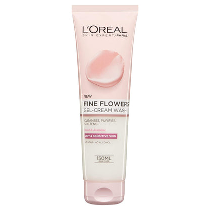 L'Oreal Paris Skin Expert Fine Flowers Rose & Jasmine Gel-Cream Wash 150ml