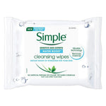 Simple Sensitive Skin Experts Water Boost Cleansing Wipes 25 Count,8710447172087,