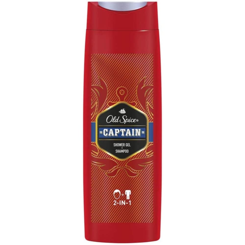 Old Spice Captain 2-In-1 Shower Gel & Shampoo 250ml,8001090965431,