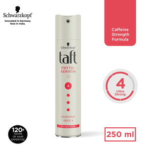 Schwarzkopf Taft Phyto-Keratin Strength & Care Hold No.4 Hair Spray 250ml