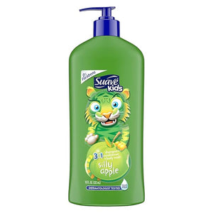 Suave Kids Silly Apple 3-In-1 Shampoo + Conditioner + Body Wash 532ml