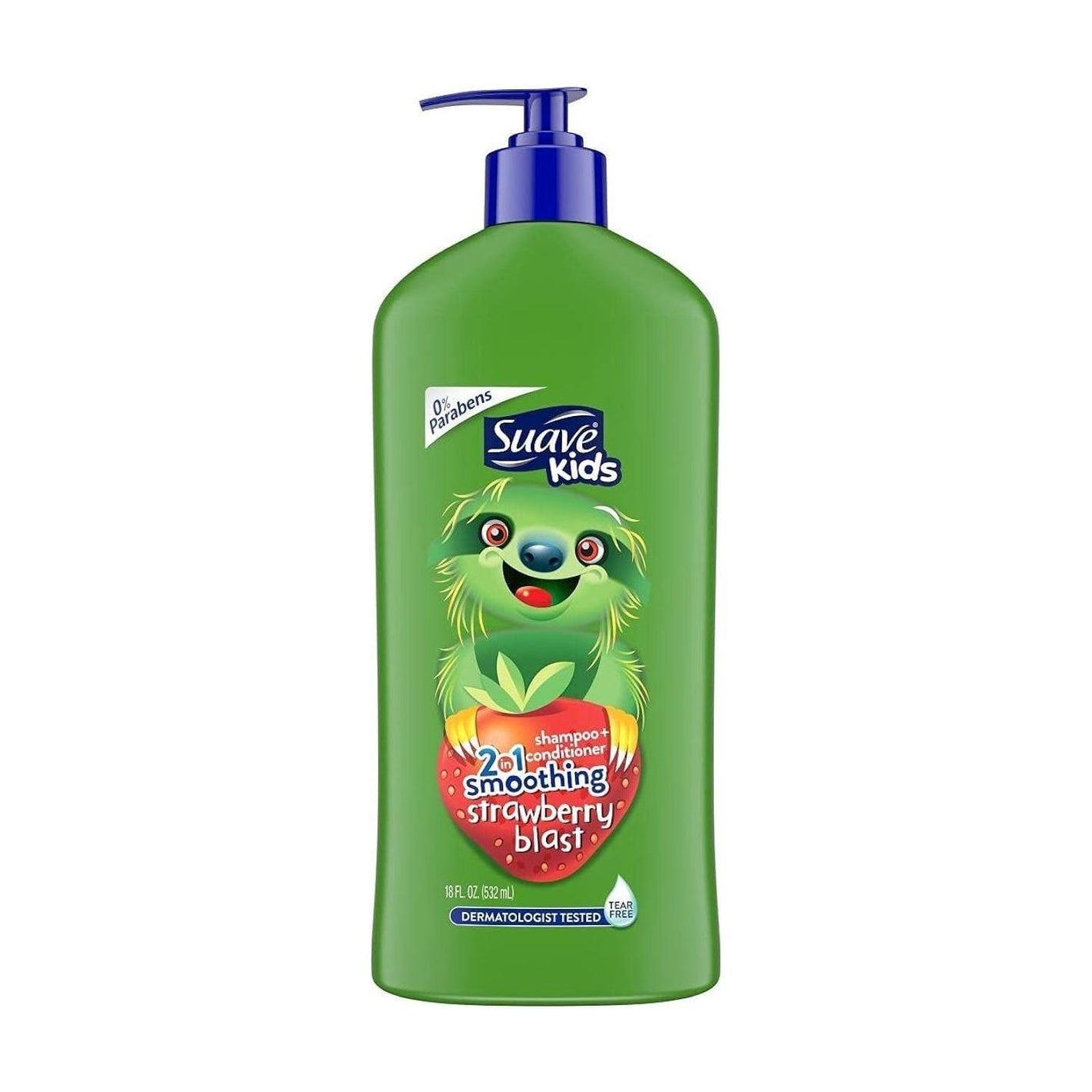 Suave Kids Smoothing Strawberry Blast 2-In-1 Shampoo + Conditioner 532ml,079400459510
