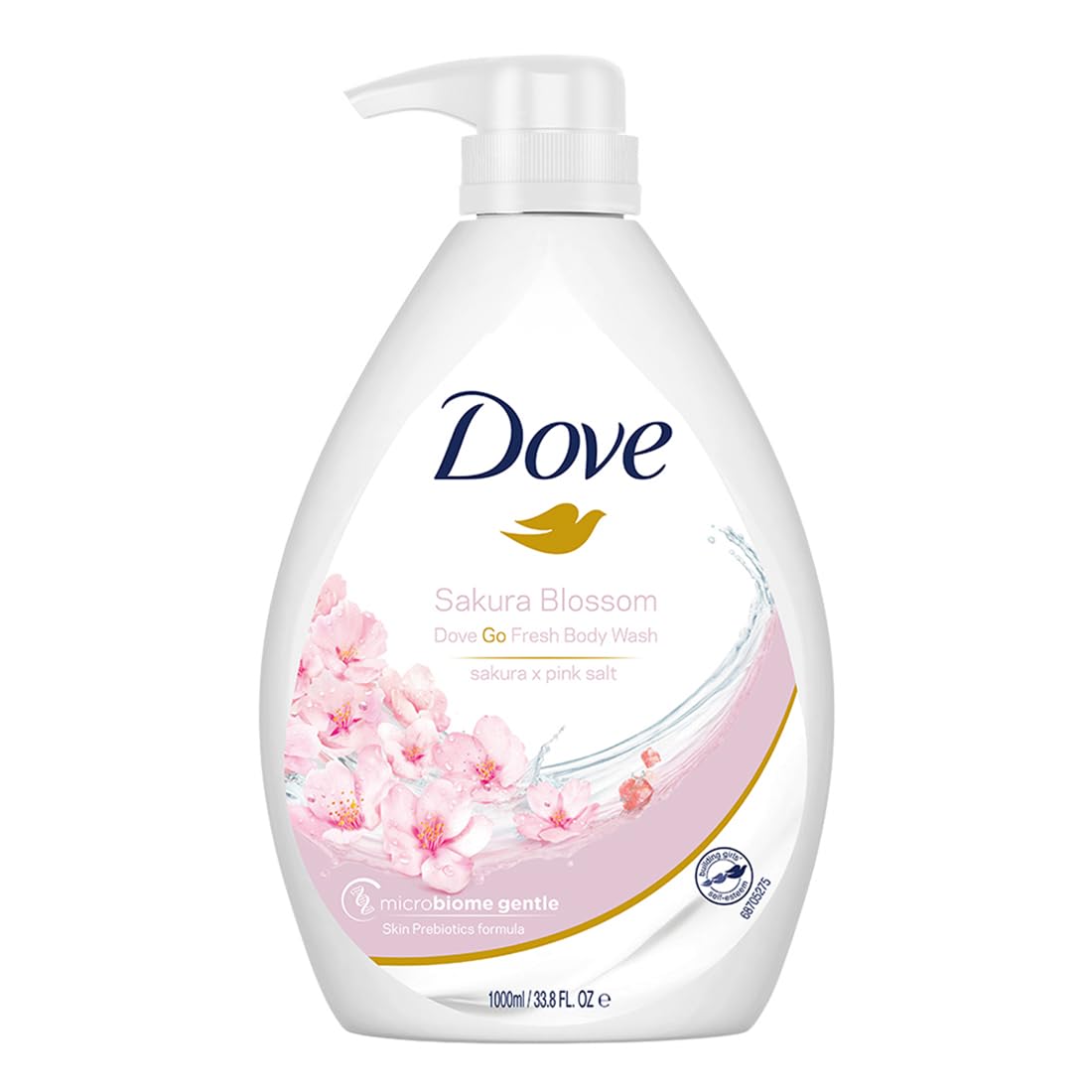 Dove Go Fresh Sakura Blossom Sakura & Pink Salt Body Wash 1000ml,8886467020360,