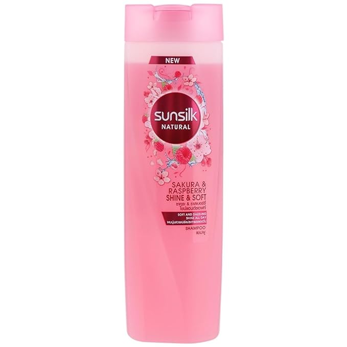 Sunsilk Natural Sakura & Raspberry Shine & Soft Shampoo 380ml,8851932417013