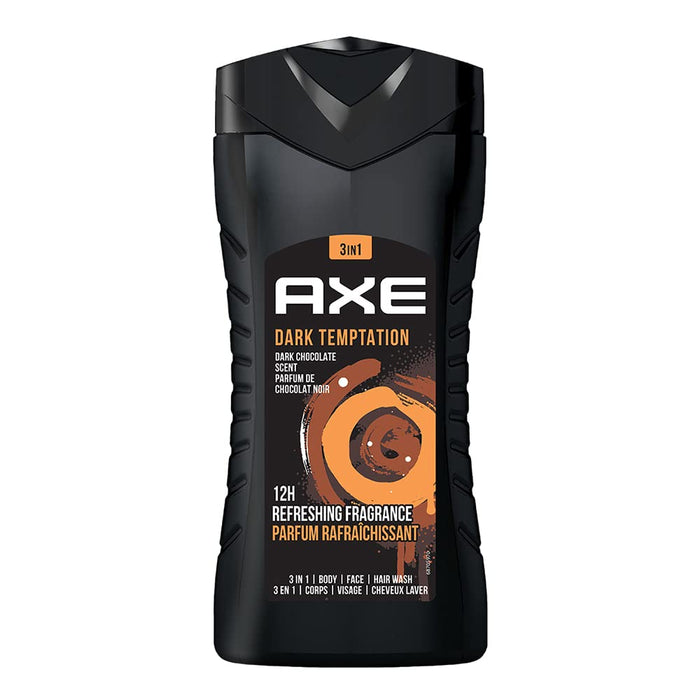 AXE Dark Temptation Dark Chocolate 3-In-1 Body, Face & Hair Wash,8901030866821