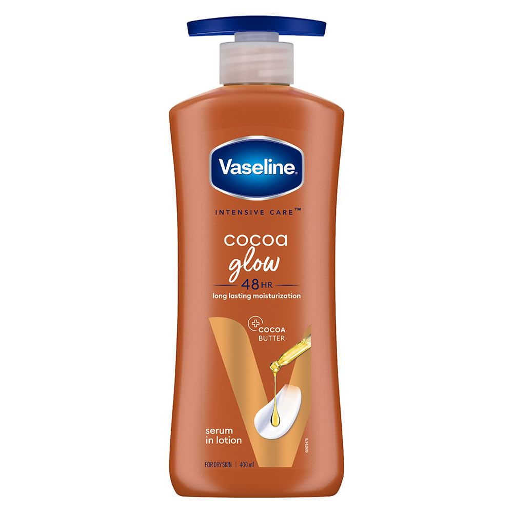 Vaseline Intensive Care Cocoa Glow Cocoa Butter Lotion 400ml,6001087357067