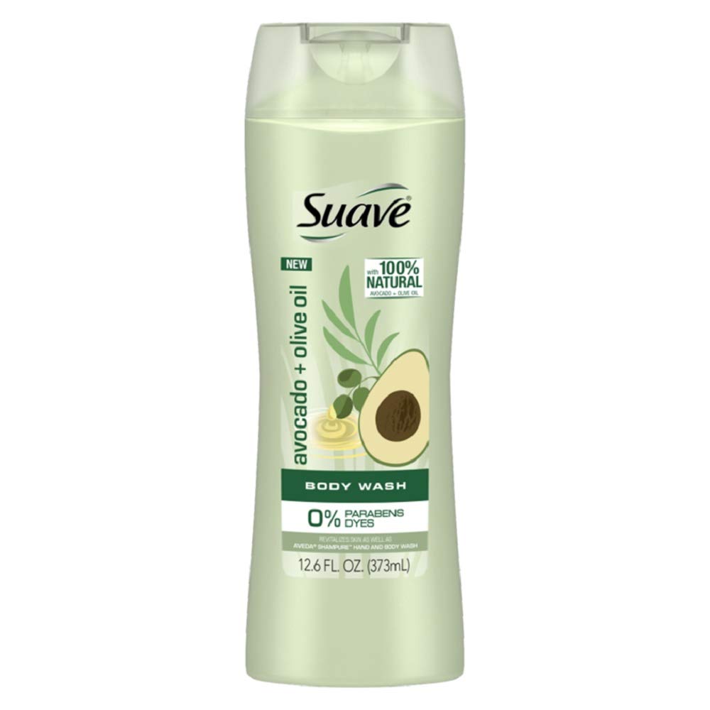 Suave Avocado & Olive Oil Body Wash 373ml,079400452863,