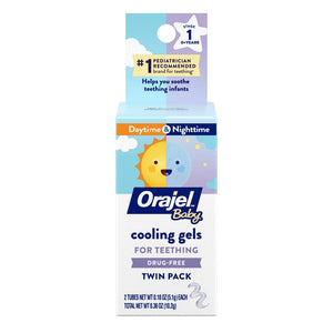 Orajel Baby Cooling Gels For Teething Twin Pack 10.2g