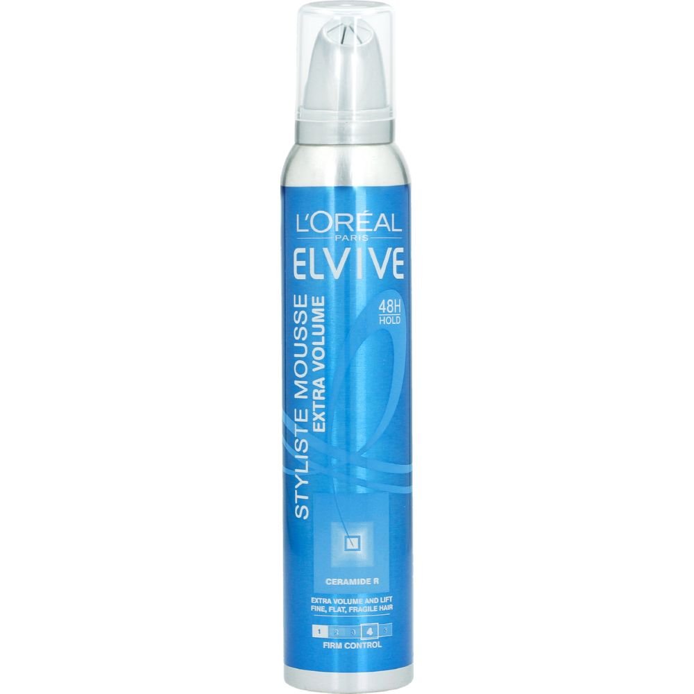 L'Oreal Paris Elvive Firm Control No.4 Extra Volume Styliste Mousse 200ml,5011408004083
