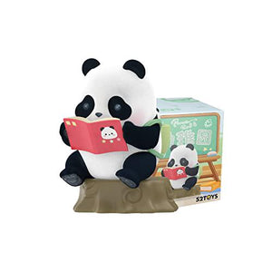 52TOYS Panda Roll Series, 1 Pc Candybox, Random Flocked Panda Figurine, Cute Collectible Gift for Boys & Girls