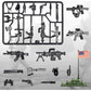 54 Pcs Weapons Pack Military U.S Weapons In U.S-Vietnam War Toy Set - Weapons Accessories Weapon Battle Building Blocks Compatible With Major Brand, 3 Years Old And Up,