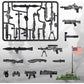 54 Pcs Weapons Pack Military U.S Weapons In U.S-Vietnam War Toy Set - Weapons Accessories Weapon Battle Building Blocks Compatible With Major Brand, 3 Years Old And Up,
