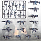56 Pcs Toy Soldiers Figures, German Camouflage Weapons, Army Battle Toy Set, Weapons Pack Military Accessories Kits, Toys Building Blocks Compatible With Major Brand, 3 Years Old And Up,