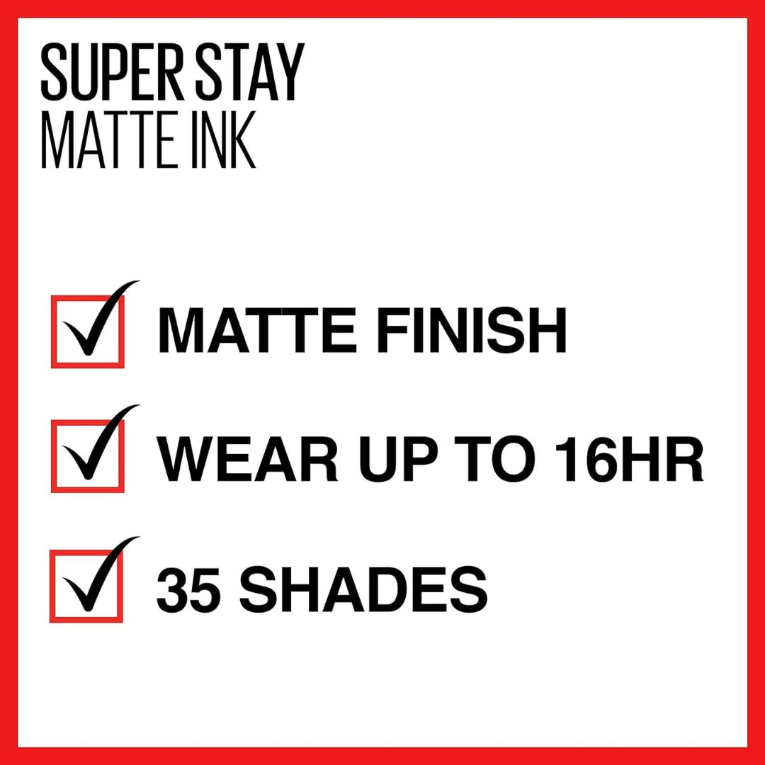Maybelline Super Stay Matte Ink 30 Romantic Liquid Lipstick 5.0ml,041554496949