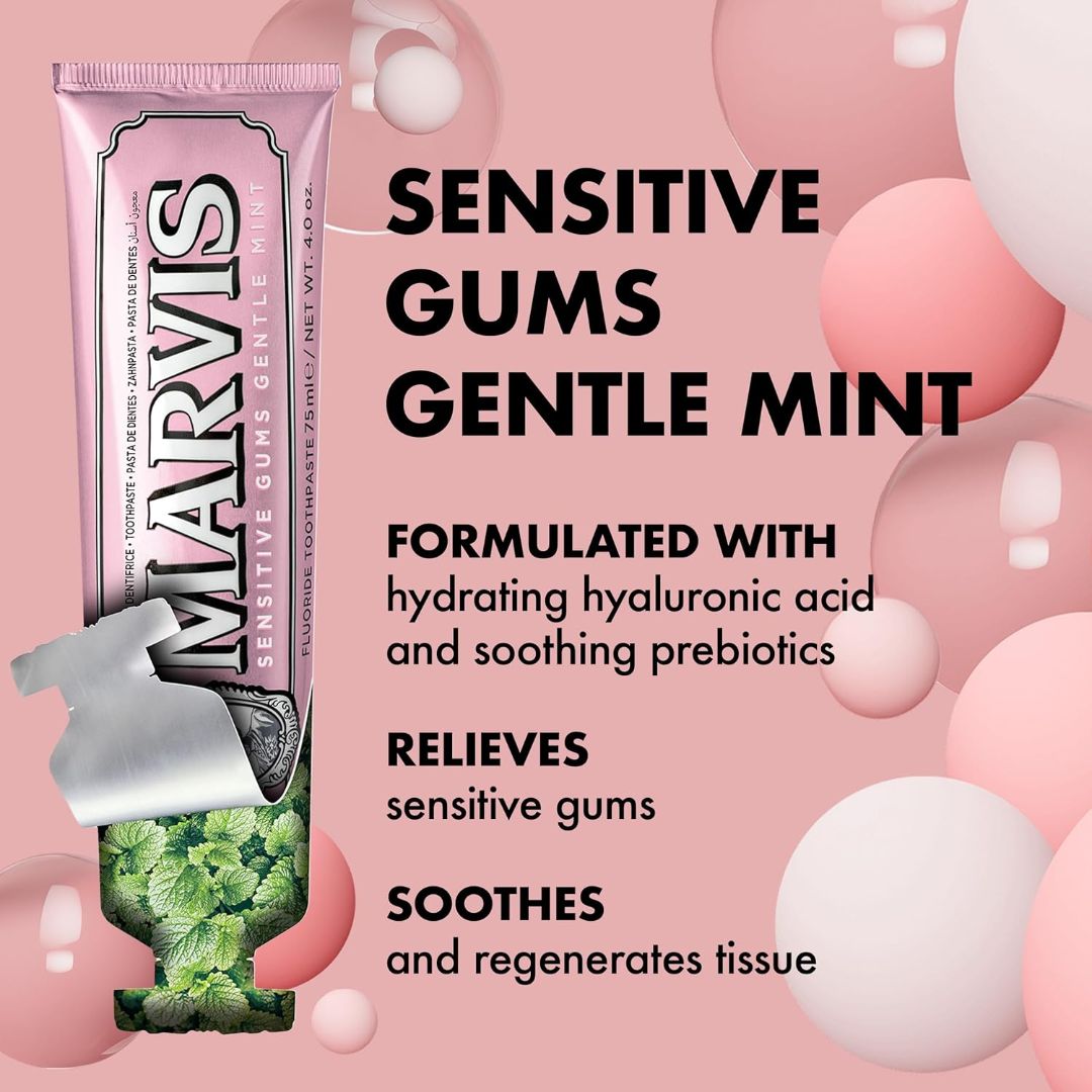 Marvis Sensitive Gums Gentle Mint Toothpaste 75ml,8004395112425