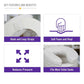 DMI 2 Inch Foam Padding White Leather Toilet Seat Cushion