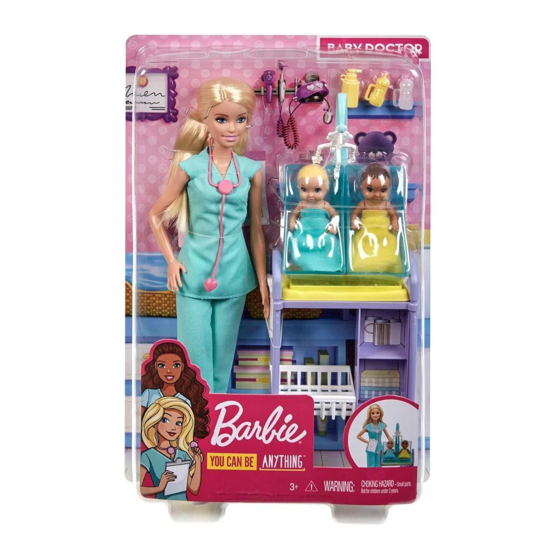 Barbie Baby Doctor Pediatra,2 Infant Dolls,887961827262