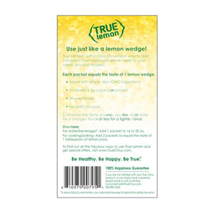 True Lemon Crystallized Lemon Powder Drink Mix Packets (Pack Of 100) 0.8g Each