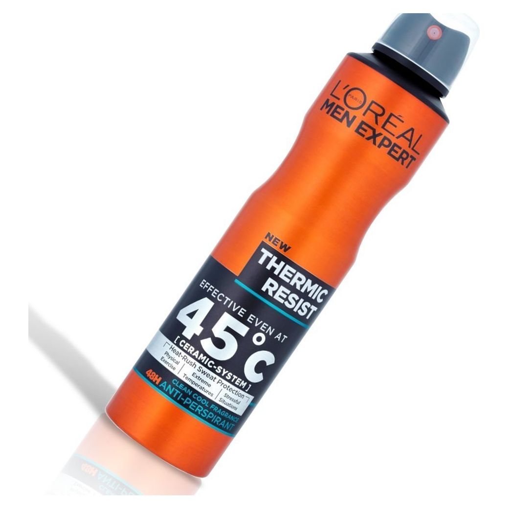 L'Oreal Paris Men Expert Thermic Resist Clean Cool Antiperspirant Spray 250ml,3600522634133