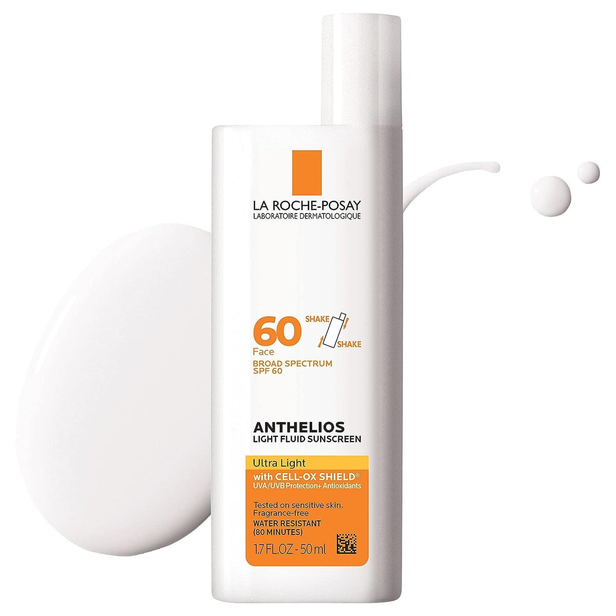La Roche-Posay Anthelios SPF 60 Ultra Light Fluid Sunscreen 50ml,883140012993