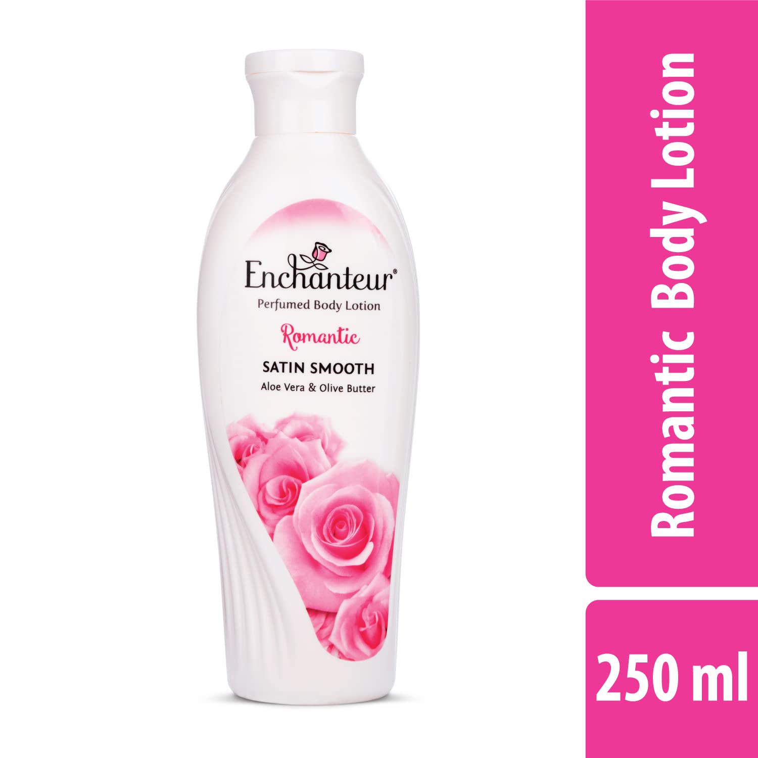 Enchanteur Romantic Satin Smooth Aloe Vera & Olive Butter Body Lotion 250ml,8888202000675,