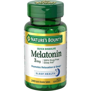 Nature's Bounty Melatonin 3mg 240 Tablets