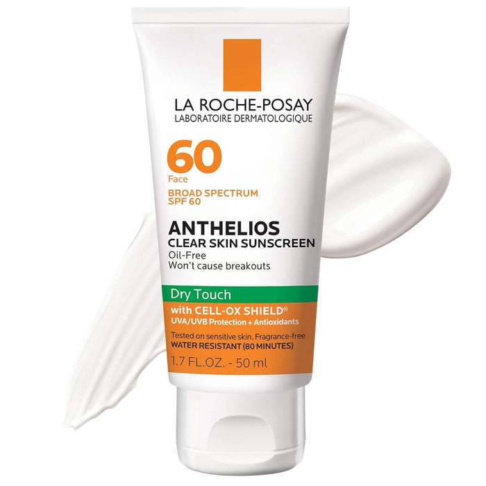 La Roche-Posay Anthelios SPF 60 Dry Touch Face Clear Skin Sunscreen