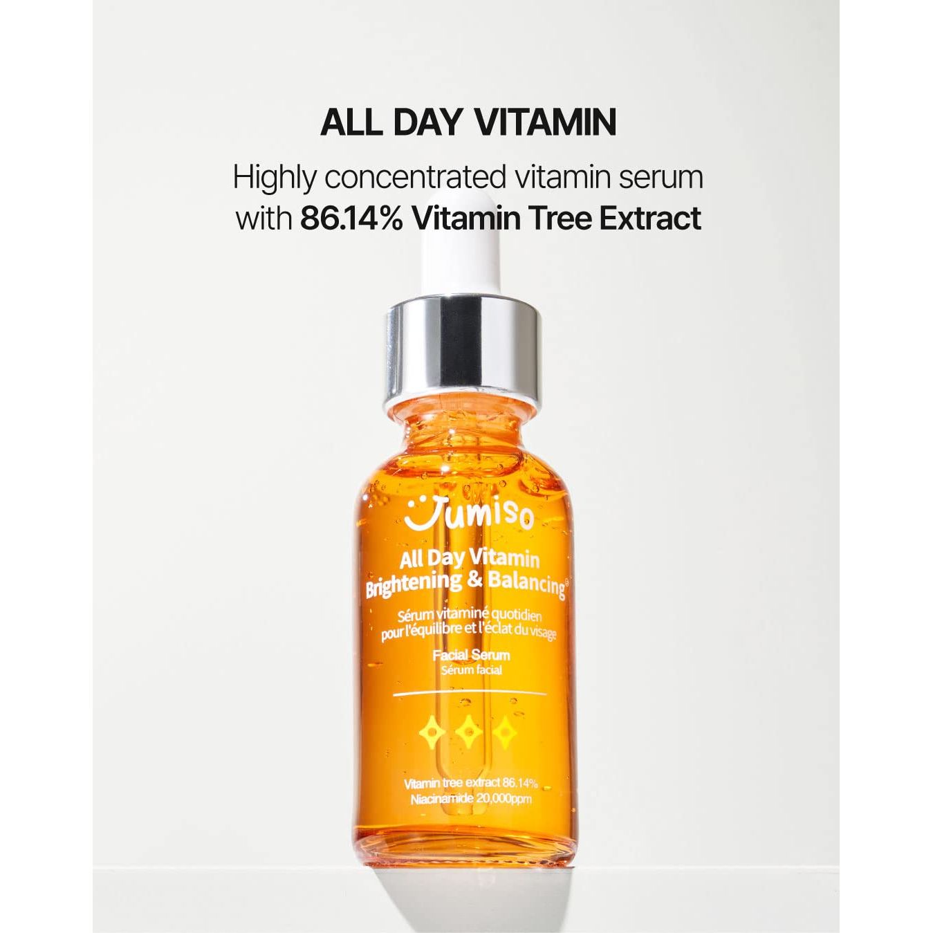 Jumiso All Day Vitamin Brightening & Balancing Facial Serum 30ml,8809186283854