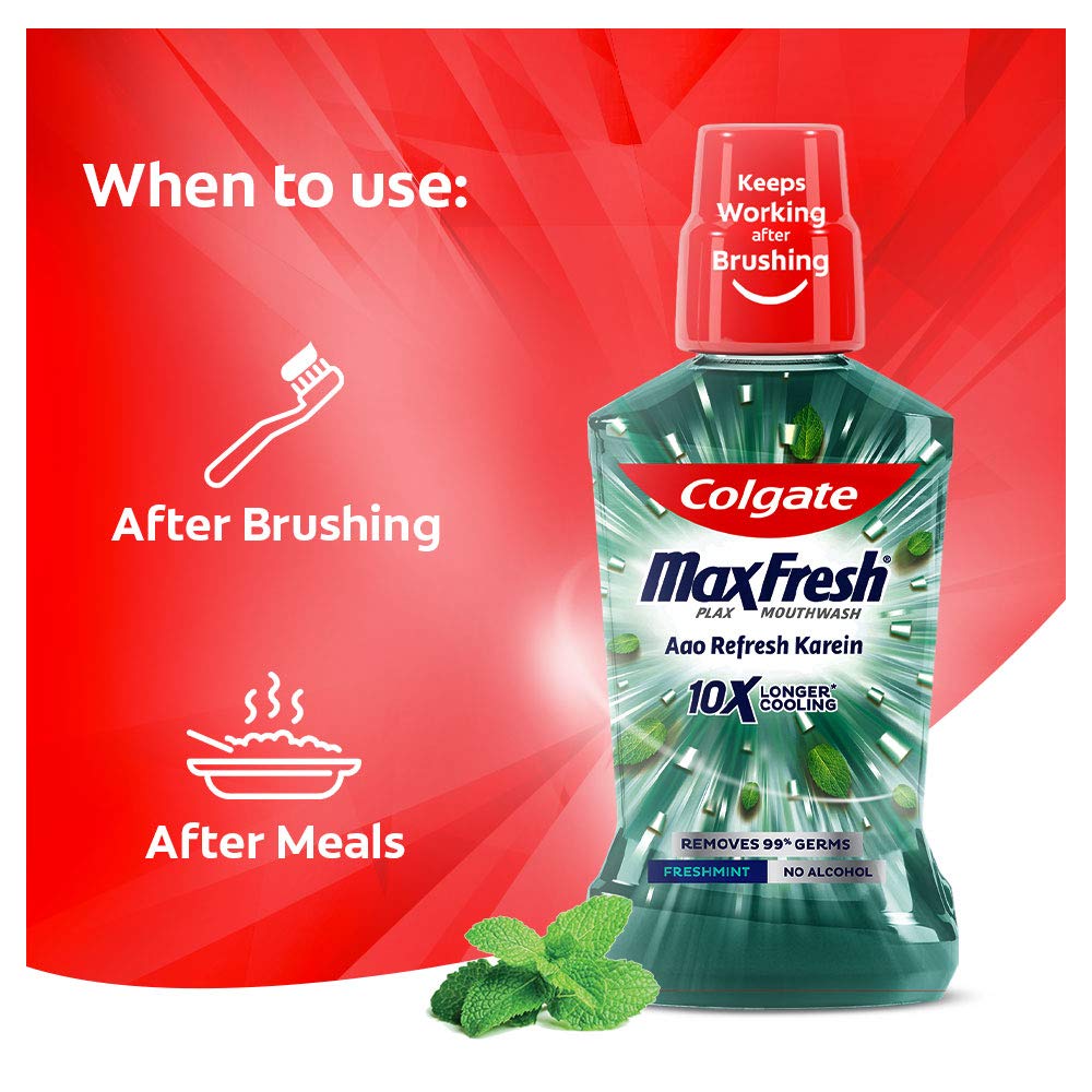 Colgate Plax Fresh Mint Mouthwash 500ml,8850006304839,