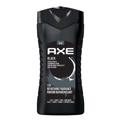 AXE Black Frozen Pear & Cedarwood 3-In-1 Body, Face & Hair Wash 250ml,8901030866746