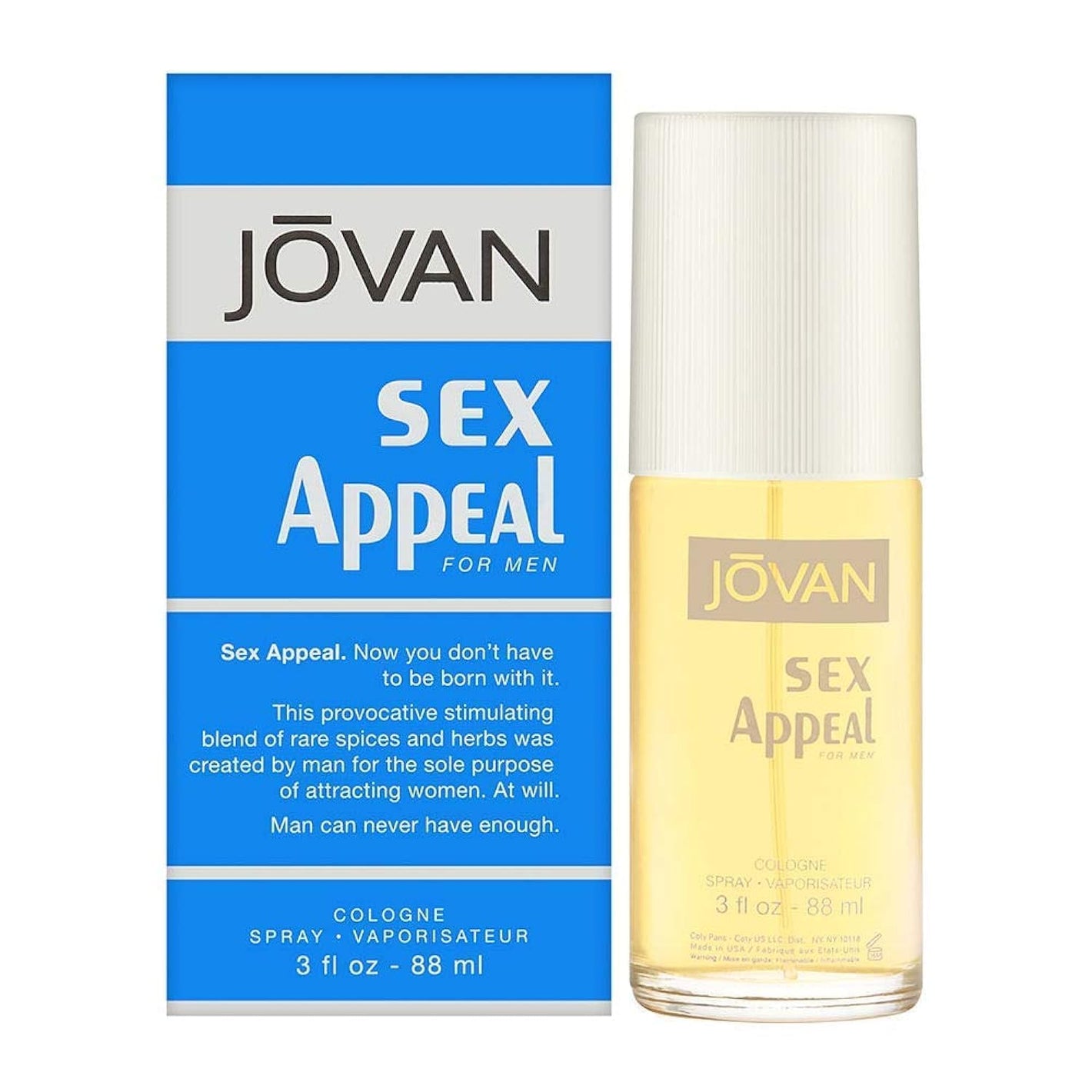 Jovan Sex Appeal Cologne Spray For Men 88ml