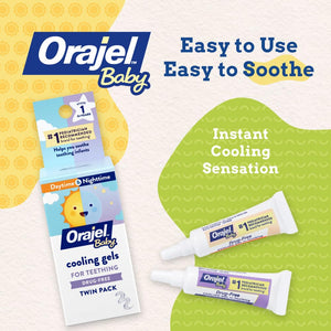 Orajel Baby Cooling Gels For Teething Twin Pack 10.2g