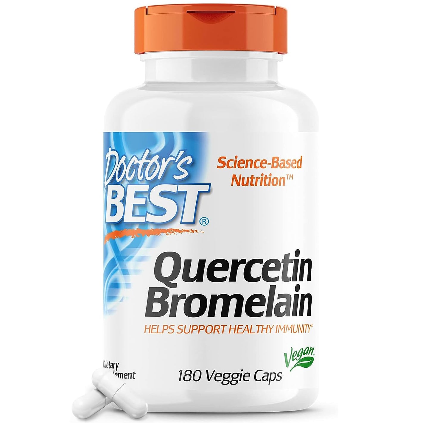 Doctor's Best Quercetin Bromelain 180 Veg Capsules