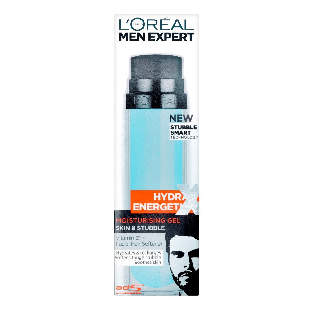L'Oreal Paris Men Expert Hydra Energetic X Skin & Stubble Moisturizing Gel 50ml,3600522333111