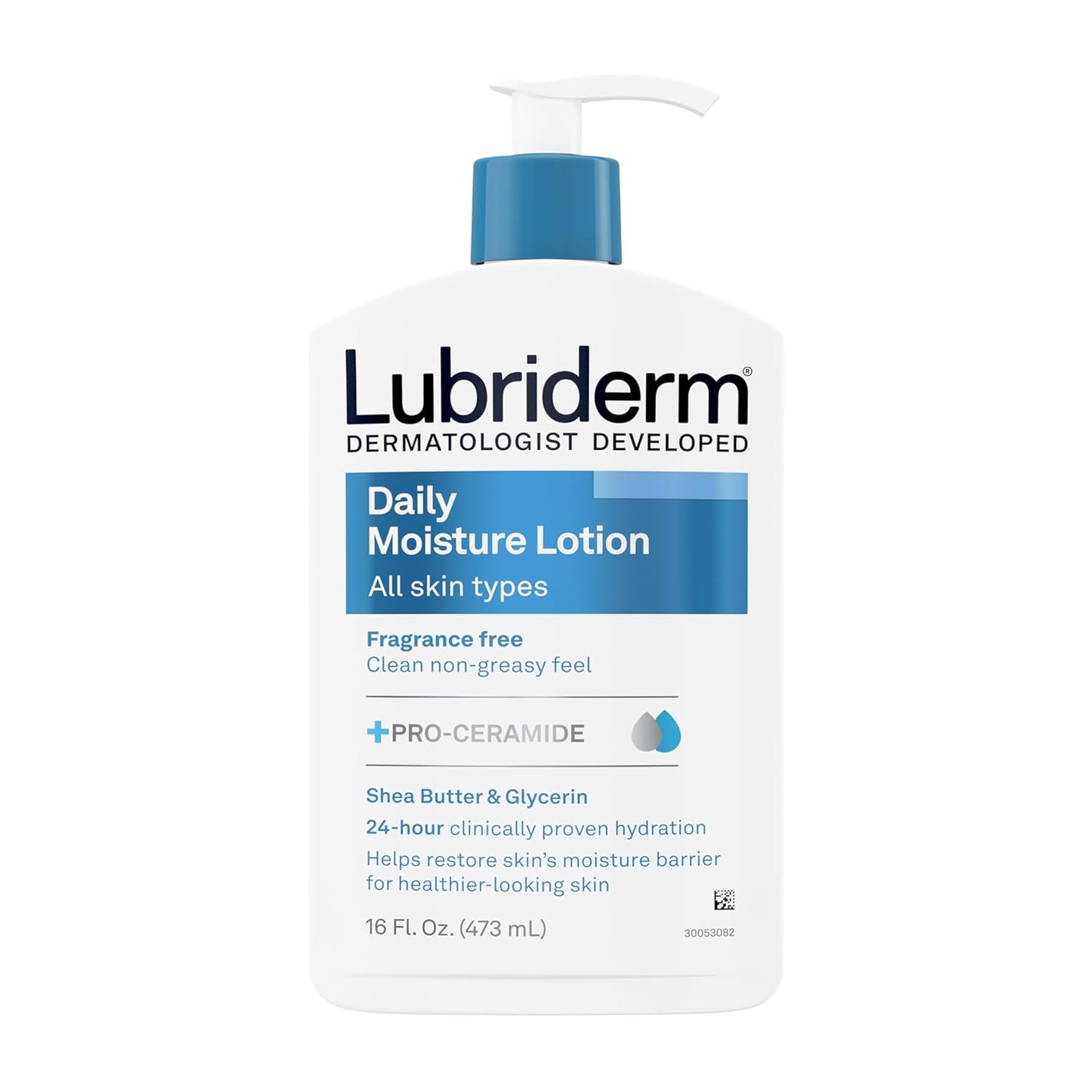 Lubriderm Daily Moisture All Skin Types Fragrance Free Body Lotion