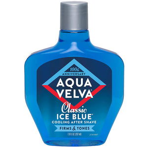 Aqua Velva Classic Ice Blue Cooling After Shave Firms & Tones