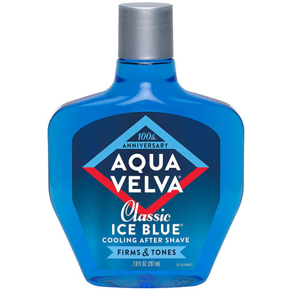 Aqua Velva Classic Ice Blue Cooling After Shave Firms & Tones