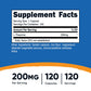 Nutricost L-Theanine 200mg 120 Capsules