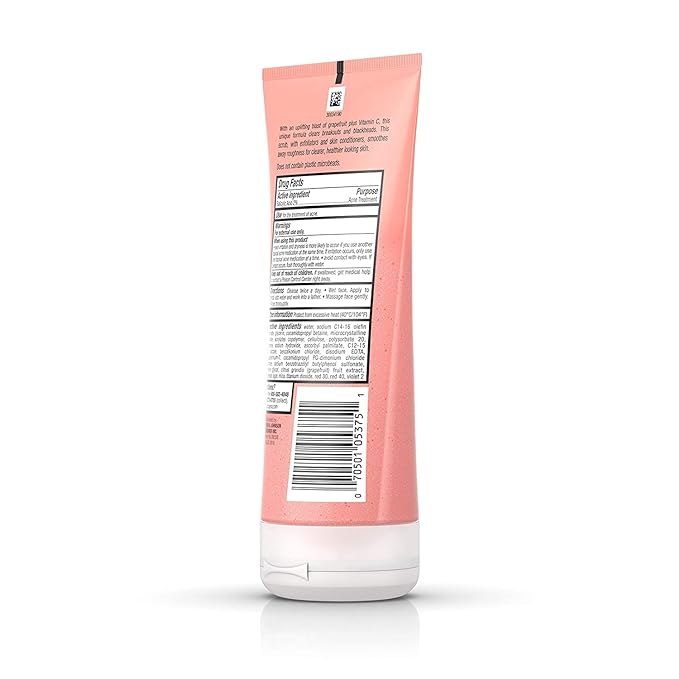 Neutrogena Oil-Free Acne Wash Pink Grapefruit Foaming Scrub 198ml,070501053751