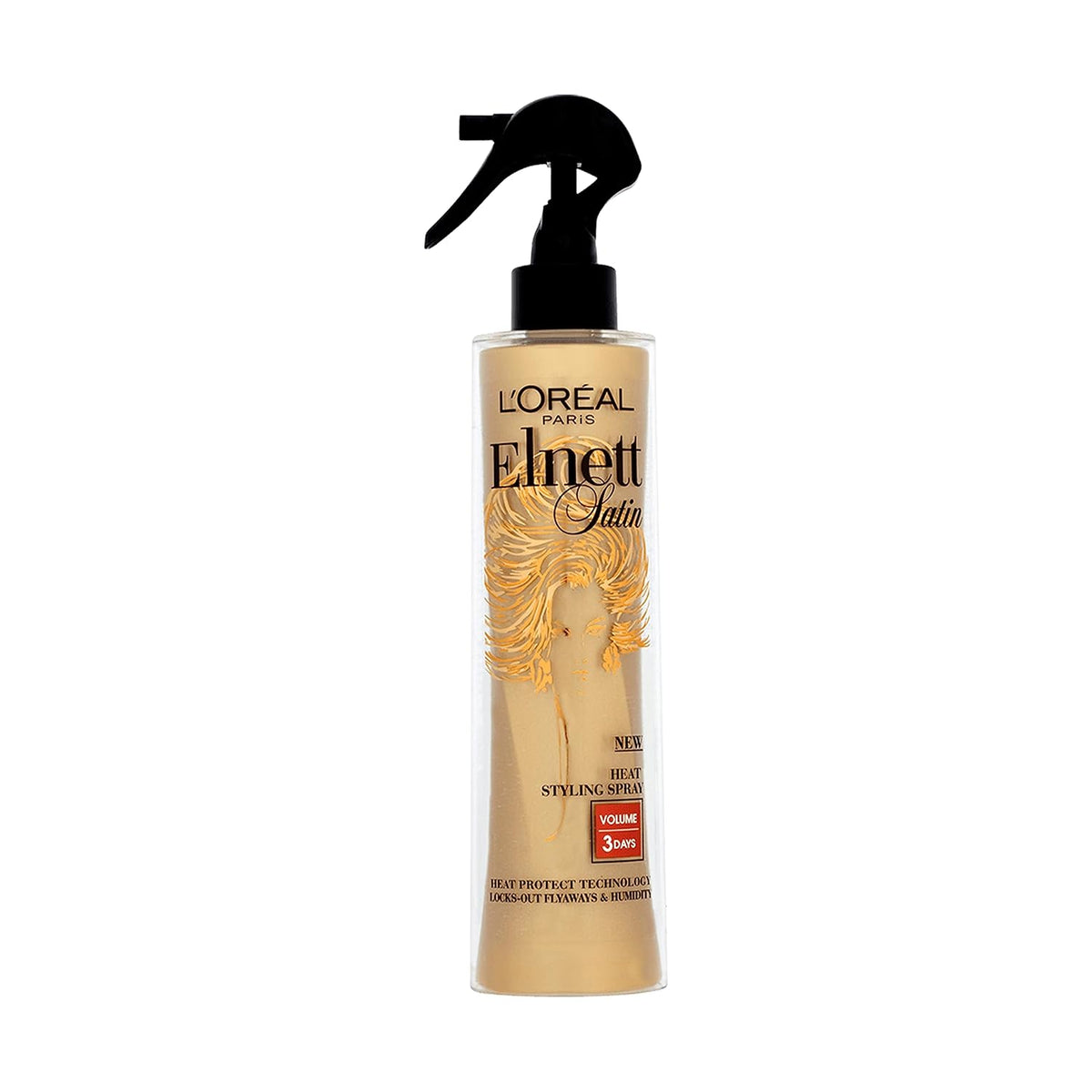 L'Oreal Paris Elnett Satin Volume Red Heat Protection Styling Spray 170ml,3600522281016